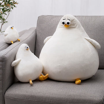 Chubby Seagull Stuffed Animal Plush Pillow